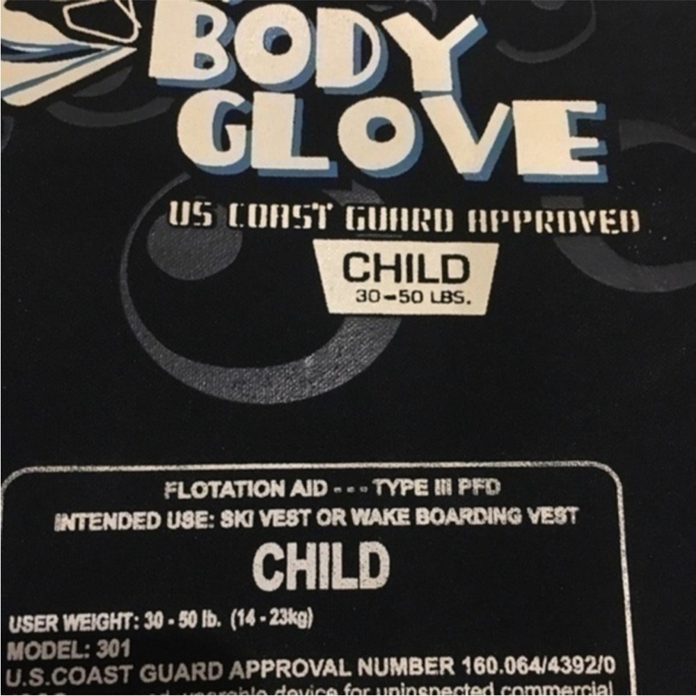 Body Glove kids life jacket 30-50 lbs EUC - Picture 5 of 7